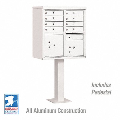 Cluster Box Unit White 10 Doors 18 in W MPN:3308WHT-U