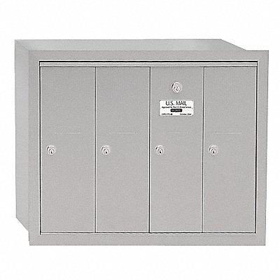 Vertical Mailbox 4 Doors Alum MPN:3504ARU