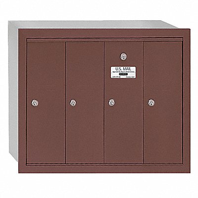 Vertical Mailbox 4 Doors Bronze MPN:3504ZRU