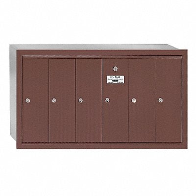 Vertical Mailbox 6 Doors Bronze MPN:3506ZRU