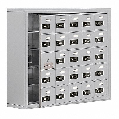 Locker 5x5Lckrs Slvr 31 x37 x9 MPN:19158-25ASC