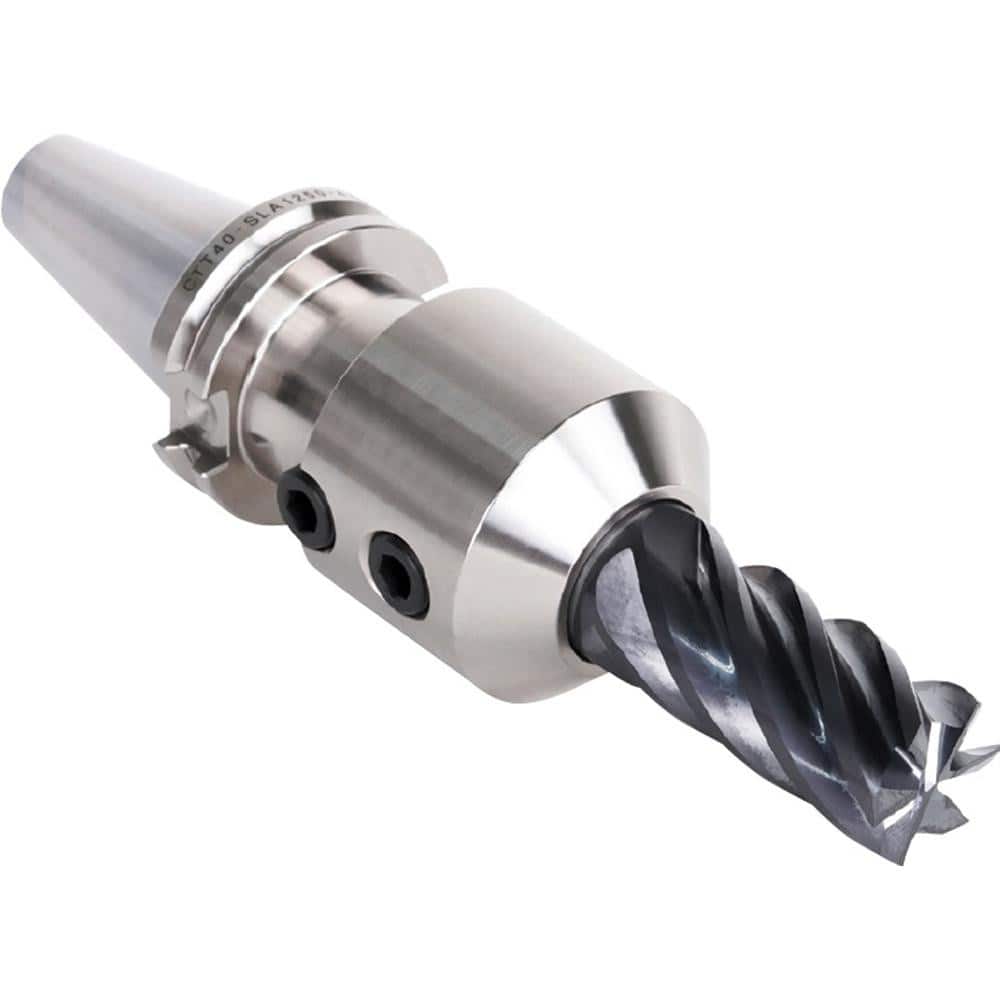 End Mill Holder: CAT40 Dual Contact Taper Shank, 1/8