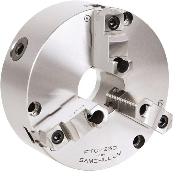 Self-Centering Manual Lathe Chuck: 3-Jaw,  7-1/2