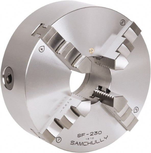 Self-Centering Manual Lathe Chuck: 4-Jaw,  232 mm Dia MPN:SF-230