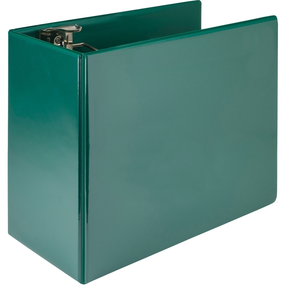 Samsill Nonstick Locking View 3-Ring Binder, 6in Round Rings, Green MPN:16424