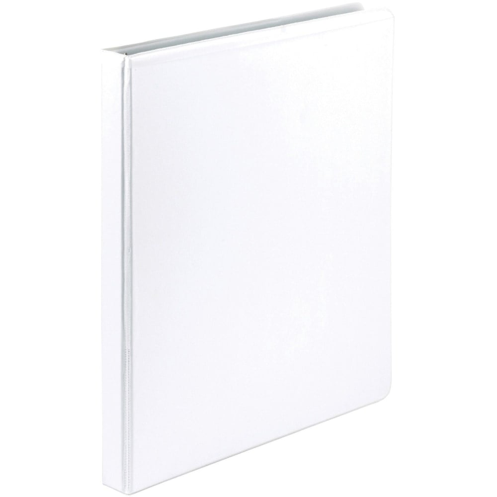 Samsill Economy 1/2in View Ring Binder, 1/2in Ring, White, Carton Of 12 MPN:I08517C