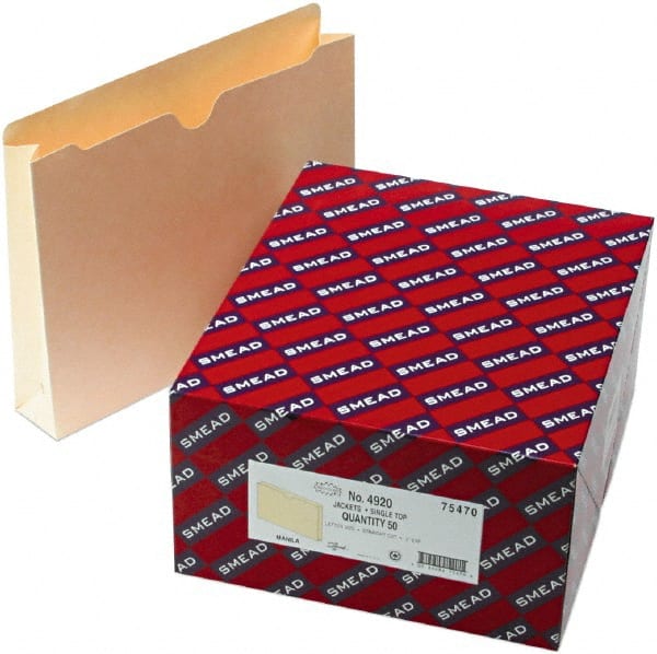 File Jackets/Sleeves/Wallets with Expanding Jacket: Letter, Manila, 50/Pack MPN:SMD75470