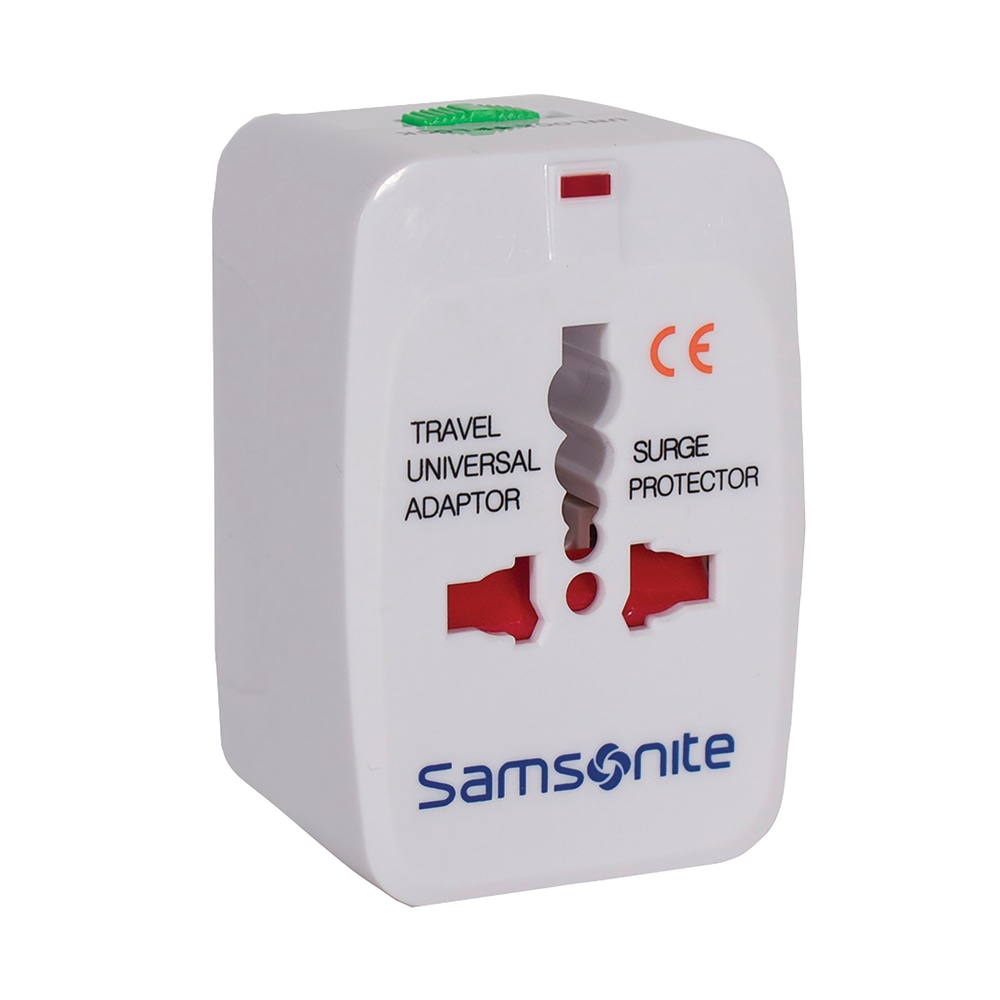 Samsonite Power Adapter, World Wide, White (Min Order Qty 6) MPN:91835-1908