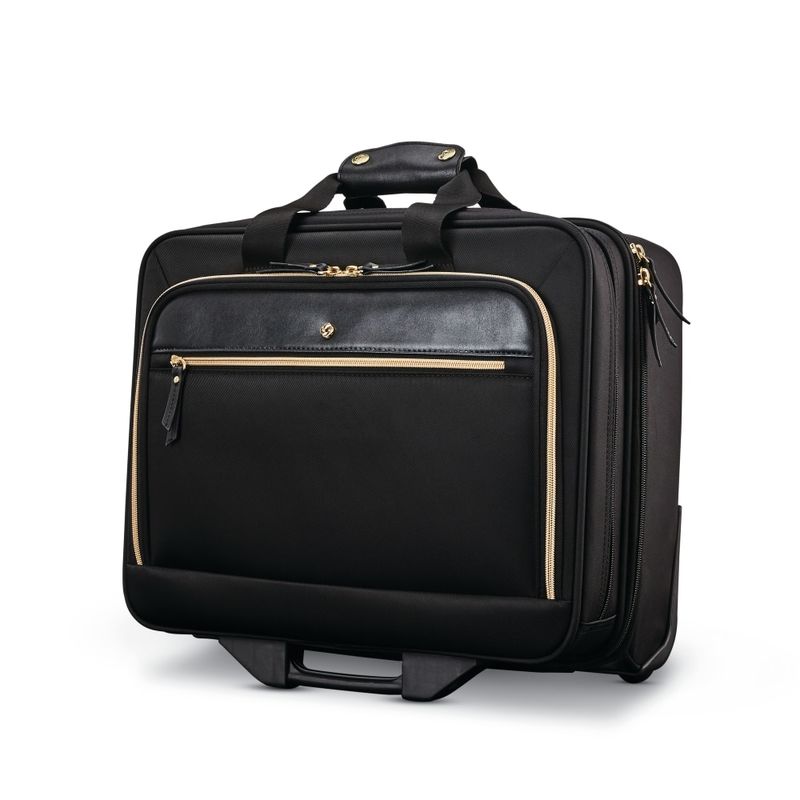 Samsonite Mobile Solution Upright Wheeled Office Case With 15.6in Laptop Pocket, Black MPN:128166-1041