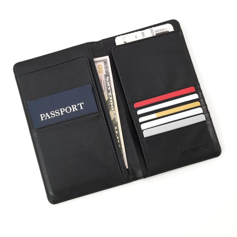 Samsonite Passport Travel Wallet, Black (Min Order Qty 4) MPN:43686-1041