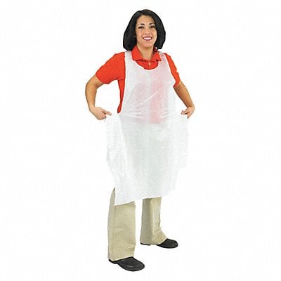 Bib Apron Disposable L Wht PK1000 MPN:8706