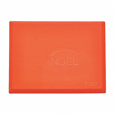 Antifatigue Mat Orange/Blk Rectangle PK5 MPN:2317-P