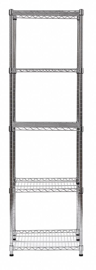 Wire Shlv Unit Cap 100 lb 18inx47inx18in MPN:SWS181859-5C