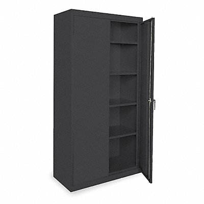 Storage Cabinet 72 x36 x18 Black 4Shlv MPN:CA41361872-09