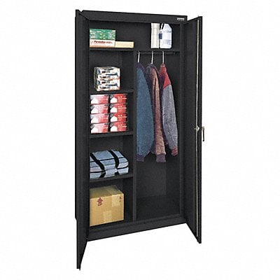 Storage Cabinet 72 x36 x18 Black 4Shlv MPN:CAC1361872-09