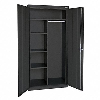 Storage Cabinet 72 x36 x24 Black 4Shlv MPN:EACR362472-09