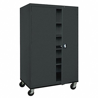 Storage Cabinet 78 x46 x24 Black 2Shlv MPN:TA4R462472-09