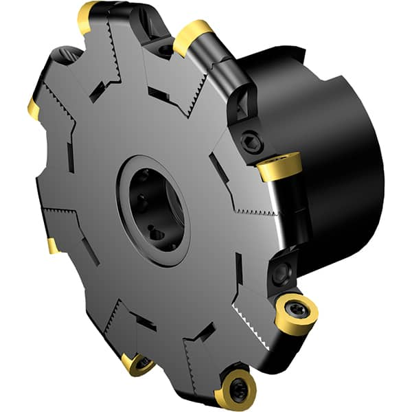 Indexable Slotting Cutter: 10 mm Cutting Width, 23 mm Max Depth of Cut, 27 mm Hole MPN:7370458