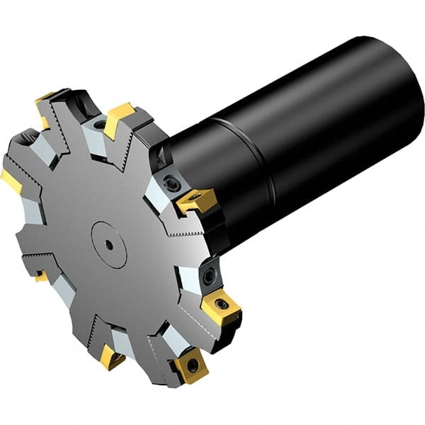 Indexable Slotting Cutter: 6 mm Cutting Width, 80 mm Cutter Dia, Cylindrical Connection, 23 mm Max Depth of Cut, 32 mm Hole MPN:7424650