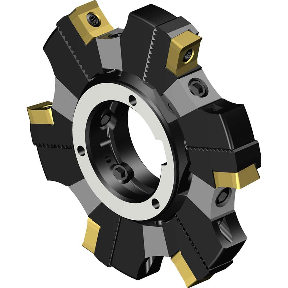 Indexable Slotting Cutter: 80 mm Cutter Dia, Arbor Hole Connection, 7.6 mm Max Depth of Cut, 27 mm Hole MPN:7843370