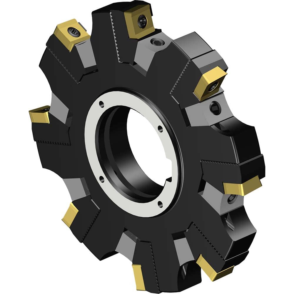 Indexable Slotting Cutter: 125 mm Cutter Dia, Arbor Hole Connection, 10.6 mm Max Depth of Cut, 40 mm Hole MPN:7843378