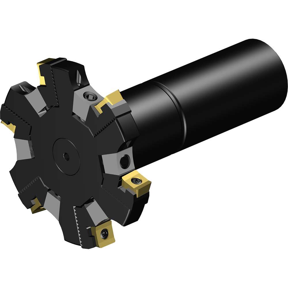 Indexable Slotting Cutter: 80 mm Cutter Dia, Straight Connection, 7.6 mm Max Depth of Cut, 32 mm Shank Dia MPN:7843383