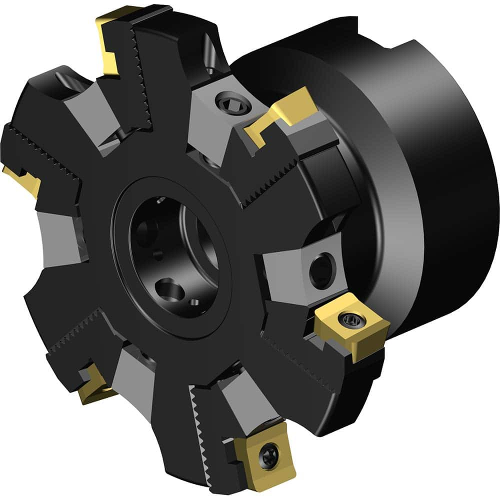 Indexable Slotting Cutter: 80 mm Cutter Dia, Arbor Hole Connection, 7.6 mm Max Depth of Cut, 27 mm Hole MPN:7843384