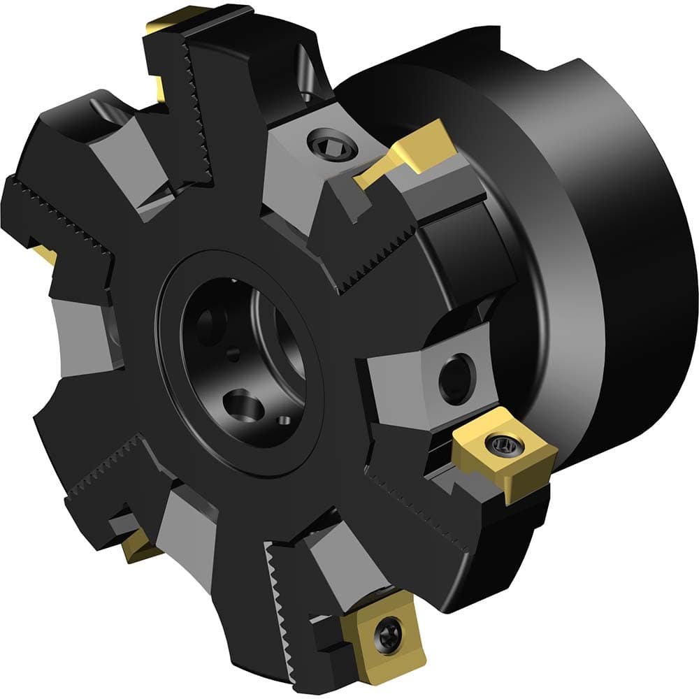 Indexable Slotting Cutter: 80 mm Cutter Dia, Arbor Hole Connection, 7.6 mm Max Depth of Cut, 27 mm Hole MPN:7843386