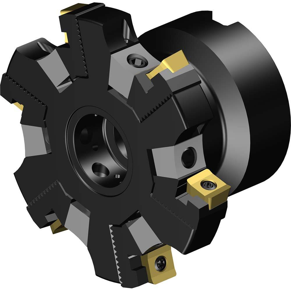 Indexable Slotting Cutter: 80 mm Cutter Dia, Arbor Hole Connection, 0.299