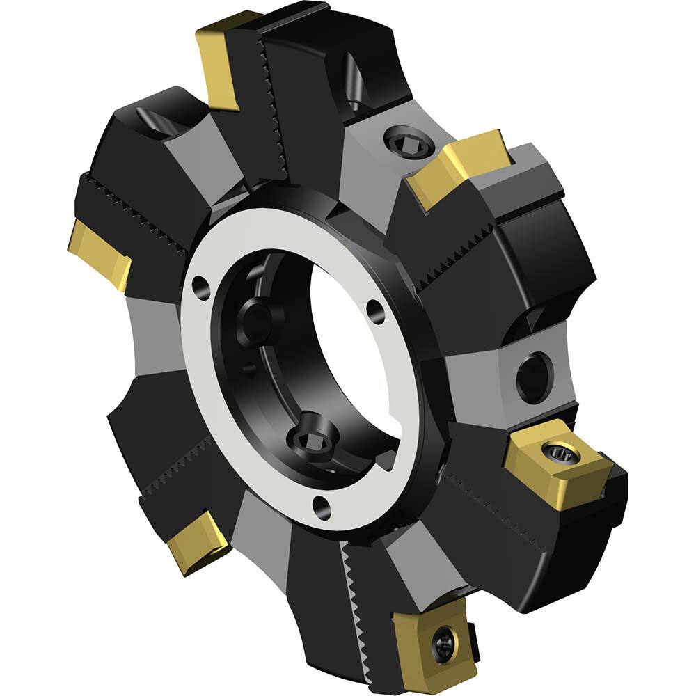 Indexable Slotting Cutter: 80 mm Cutter Dia, Arbor Hole Connection, 7.6 mm Max Depth of Cut, 27 mm Hole MPN:7843391