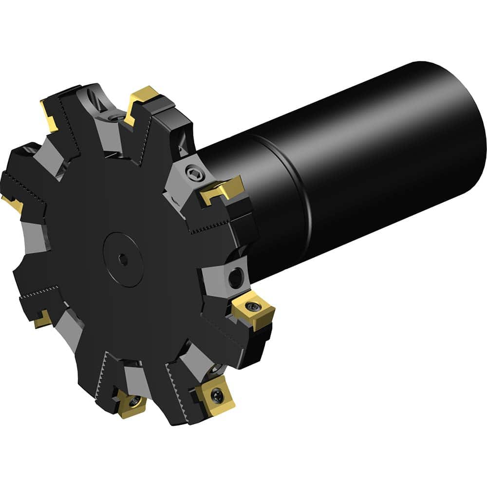 Indexable Slotting Cutter: 100 mm Cutter Dia, Straight Connection, 7.6 mm Max Depth of Cut, 40 mm Shank Dia MPN:7843394