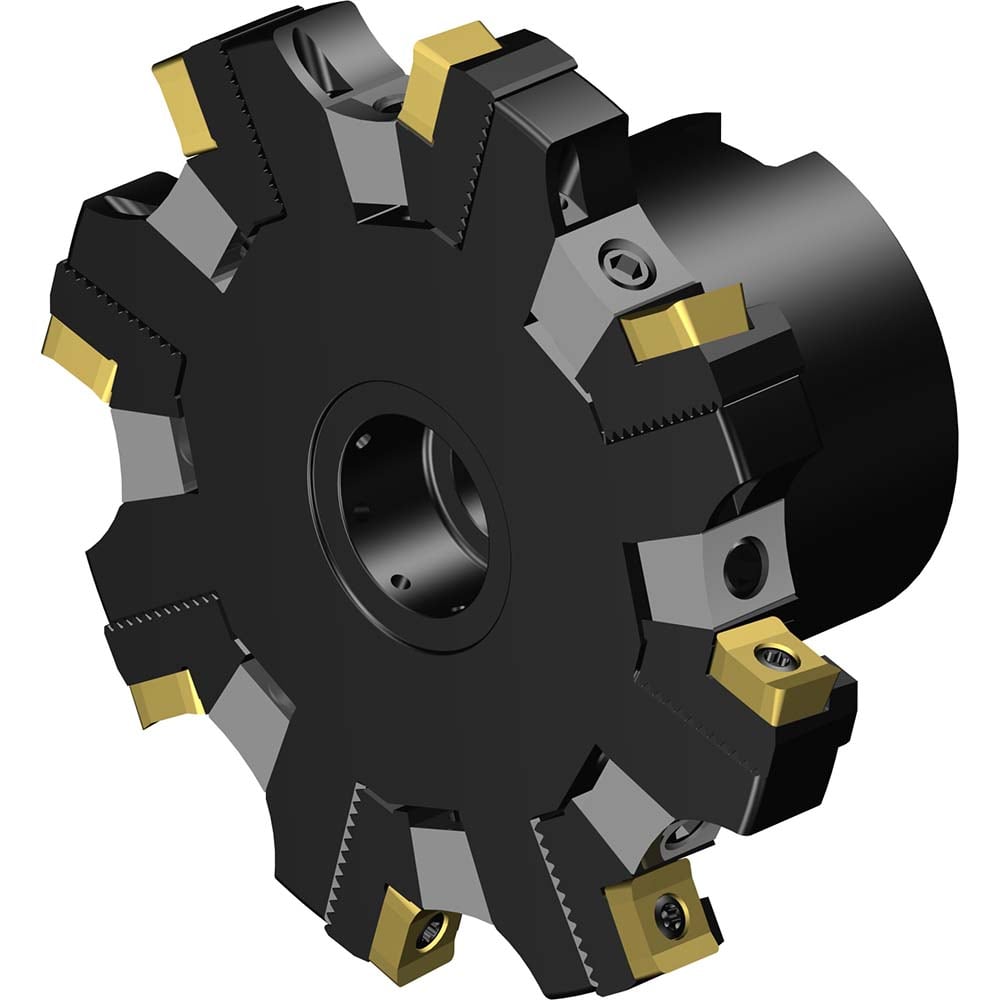 Indexable Slotting Cutter: 100 mm Cutter Dia, Arbor Hole Connection, 7.6 mm Max Depth of Cut, 27 mm Hole MPN:7843398