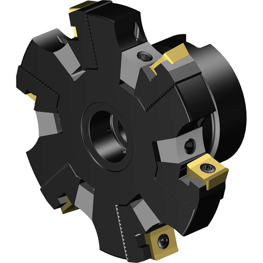 Indexable Slotting Cutter: 100 mm Cutter Dia, Arbor Hole Connection, 10.6 mm Max Depth of Cut, 27 mm Hole MPN:7843399