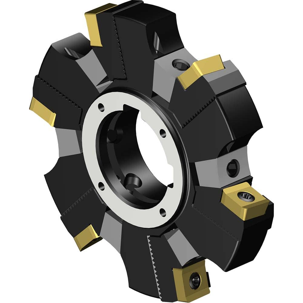 Indexable Slotting Cutter: 100 mm Cutter Dia, Arbor Hole Connection, 10.6 mm Max Depth of Cut, 32 mm Hole MPN:7848294