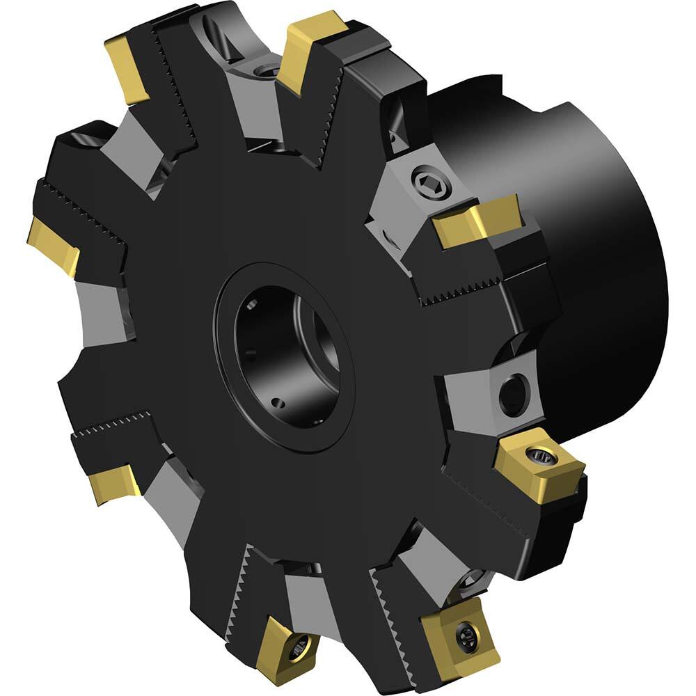 Indexable Slotting Cutter: 100 mm Cutter Dia, Arbor Hole Connection, 7.6 mm Max Depth of Cut, 27 mm Hole MPN:7848296