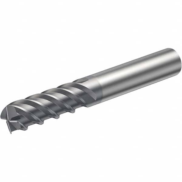 Corner Radius End Mill: 4 mm Dia, 11 mm LOC, 0.5 mm Radius, 4 Flutes, Solid Carbide MPN:5742536