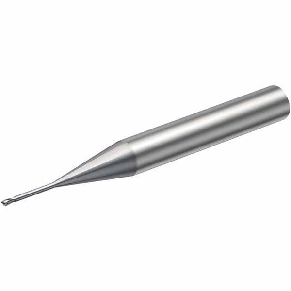 Square End Mill: 1 mm Dia, 1 mm LOC, 2 Flutes, Solid Carbide MPN:5742951