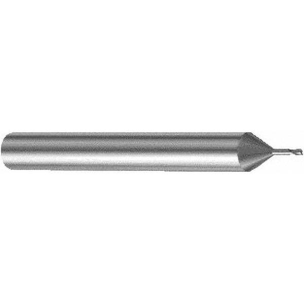 Square End Mill: 0.5 mm Dia, 0.5 mm LOC, 2 Flutes, Solid Carbide MPN:5742974