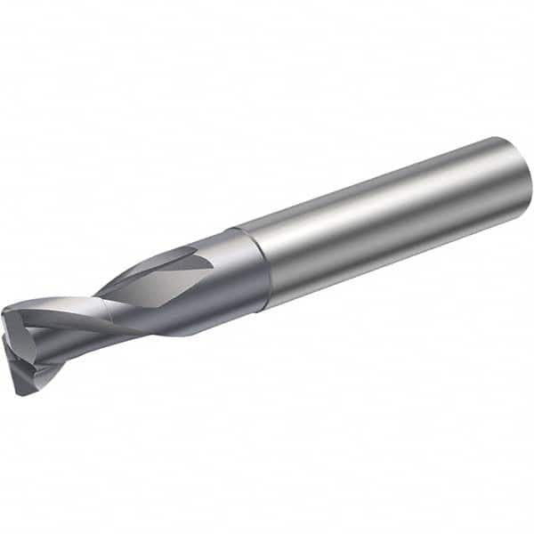 Square End Mill: 4 mm Dia, 4 mm LOC, 2 Flutes, Solid Carbide MPN:5743006