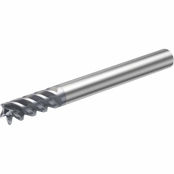 Corner Chamfer End Mill: 2 mm Dia, 7 mm LOC, 3 Flutes, 0.1 mm Chamfer Width, Solid Carbide MPN:5743148