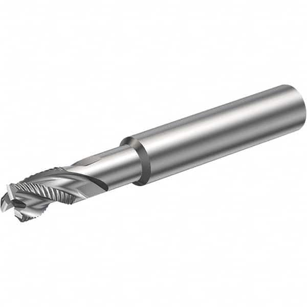 Corner Radius End Mill: 8 mm Dia, 12 mm LOC, 3 Flutes, Solid Carbide MPN:5743164