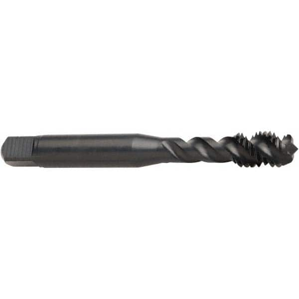 Spiral Flute Tap: M16x2.00 Metric, 4 Flutes, Modified Bottoming, 6H Class of Fit, Powdered Metal, Steam Coated MPN:6181394