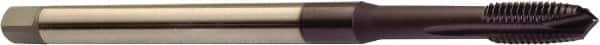 Spiral Point Tap: M4x0.7 Metric, 3 Flutes, Plug Chamfer, 6H Class of Fit, High-Speed Steel, TiAlN Coated MPN:6181741
