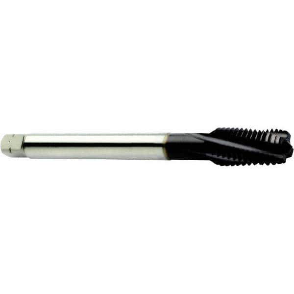 Spiral Flute Tap: M12x1.75 Metric, 4 Flutes, Modified Bottoming, 6H Class of Fit, Powdered Metal, CoolTop Coated MPN:6182474