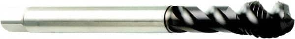 Spiral Flute Tap: M2 x 0.40, Metric, 3 Flute, Modified Bottoming, 6H Class of Fit, Powdered Metal, Smooth Top Finish MPN:6183082