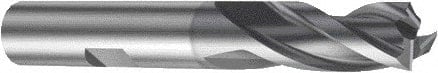 Corner Radius End Mill: 9 mm Dia, 16.5 mm LOC, 3 Flutes, Solid Carbide MPN:6259710