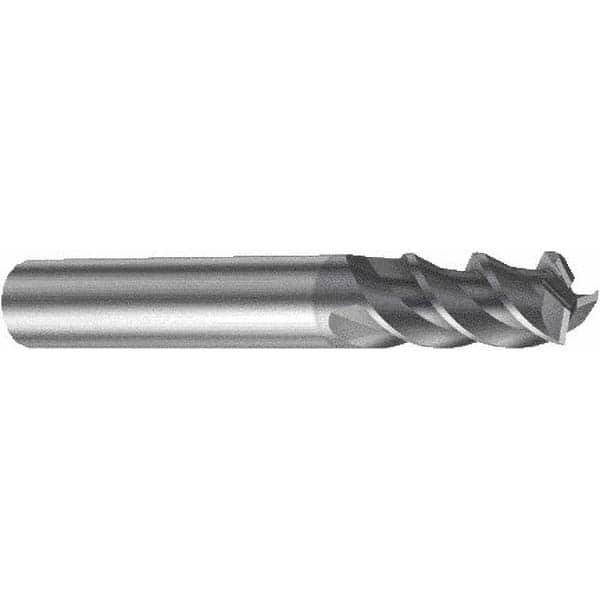 Corner Chamfer End Mill: 18 mm Dia, 26 mm LOC, 3 Flutes, 0.15 mm Chamfer Width, Solid Carbide MPN:6259838