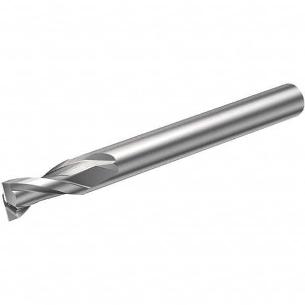 Corner Radius End Mill: 10 mm Dia, 15 mm LOC, 0.15 mm Radius, 2 Flutes, Solid Carbide MPN:6260014