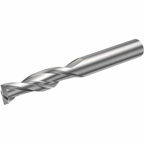 Square End Mill: 2 mm Dia, 8 mm LOC, 2 Flutes, Solid Carbide MPN:6260025