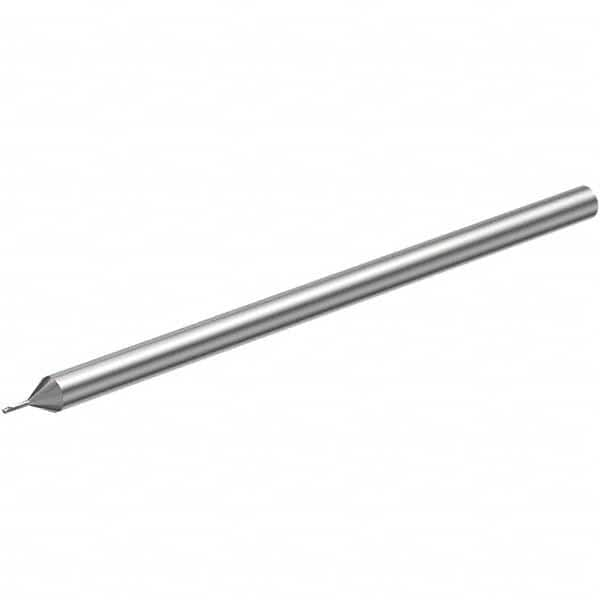 Square End Mill: 1 mm Dia, 1 mm LOC, 2 Flutes, Solid Carbide MPN:6260061